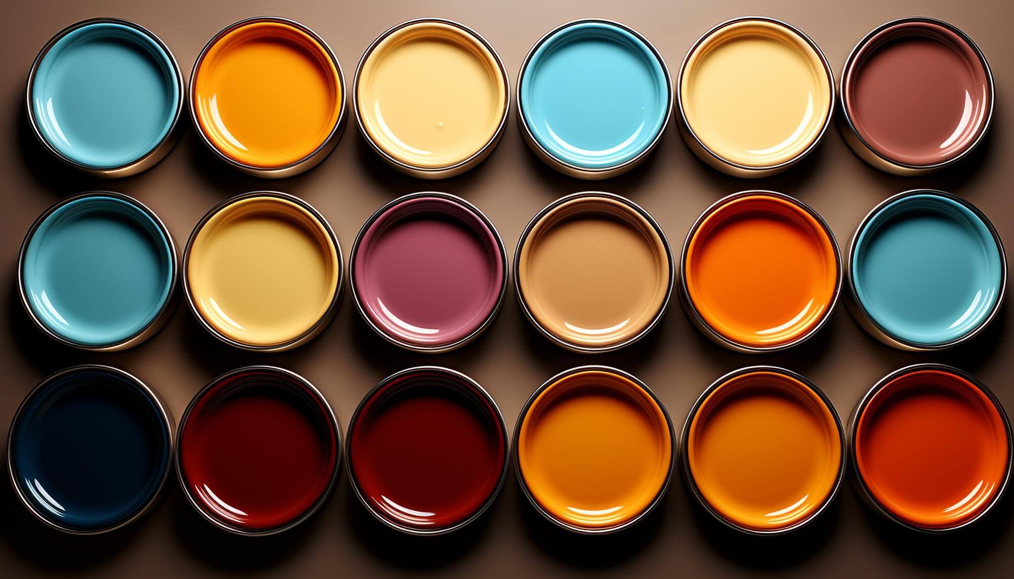 Natürliche Wandfarben in vielen kleinen Farbdosen